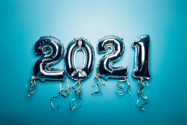 Balon Bunting, Yeni Yıl 2021 - Fotoğraf, Görsel