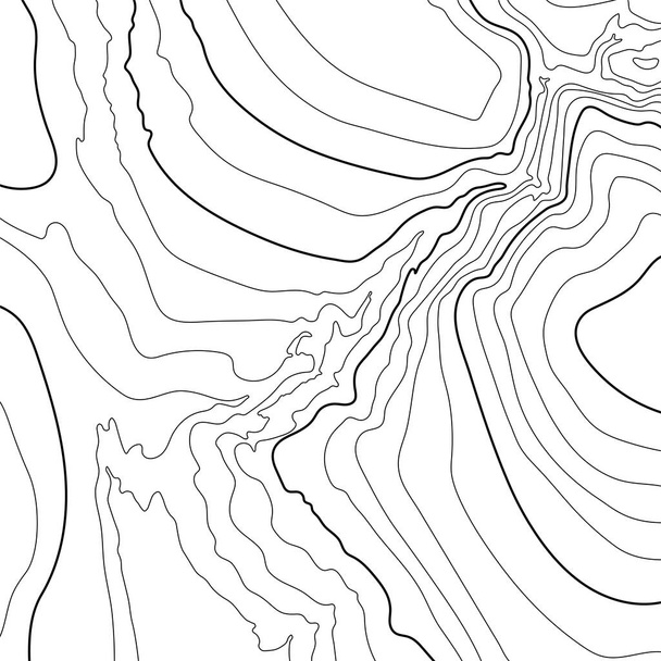 Topografian karttaviiva. Mountain vaellus.Topografinen kartta käsite tilaa kopioida. 3D Kartografia käsite tausta. Karttamallinnustiedot. Maailman karttamalli. Varastojen vektorien havainnollistaminen - Vektori, kuva