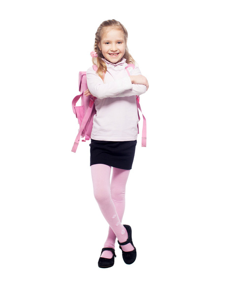 Child with schoolbag - Foto, Imagem
