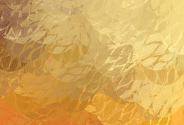Plantilla vectorial naranja claro con formas caóticas. Ilustración abstracta moderna con formas aleatorias coloridas. Diseño elegante para fondos de pantalla. - Vector, imagen