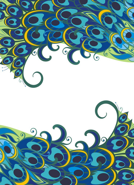 Peacock background - Vetor, Imagem