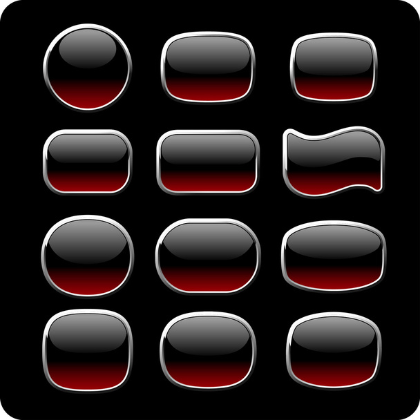 Red buttons - Vektor, Bild