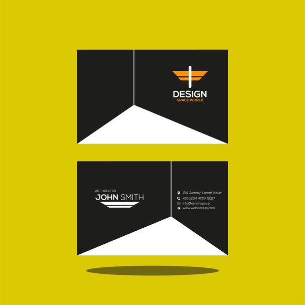 Современный и стильный дизайн визитки - Вектор,изображение
