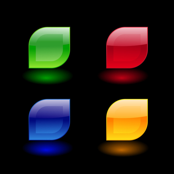 Color buttons - Vektor, Bild