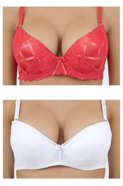 Breast in bra - Photo, Image