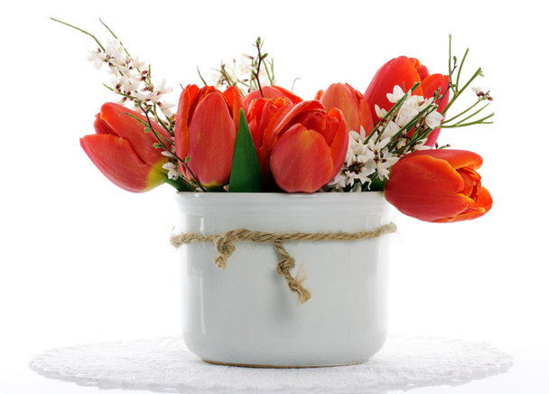 Red tulips - Foto, afbeelding