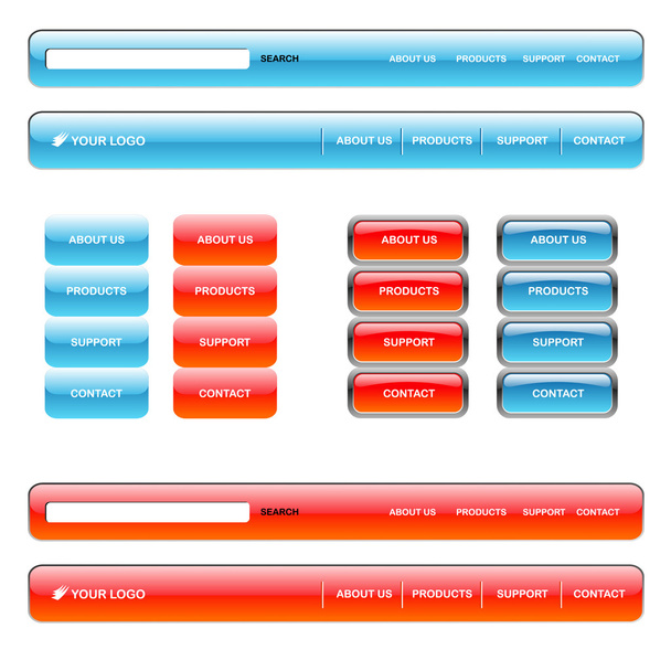 Web menu - Vector, Image