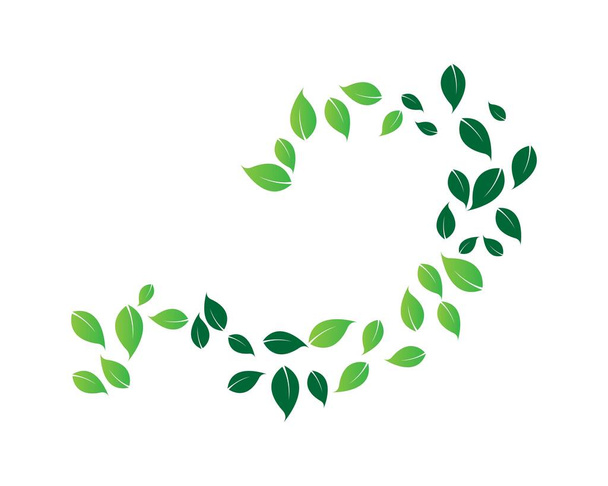 Λογότυπα πράσινων φύλλων οικολογίας εικονίδιο φορέα στοιχείο της φύσης - Διάνυσμα, εικόνα