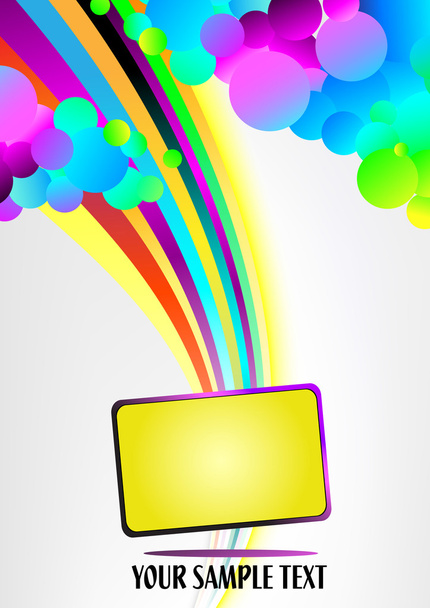 Hintergrund mit Regenbogen - Vektor, Bild