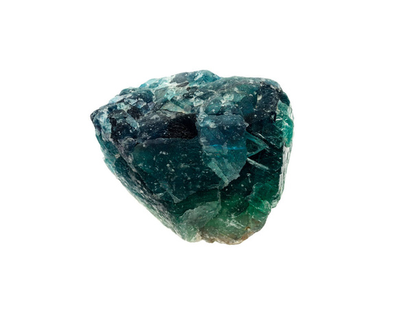 Naturalna skała - niebieski zielony Kamień Apatite na tle - Zdjęcie, obraz