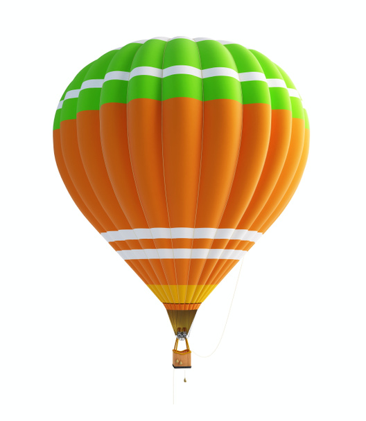 horkovzdušný balón na bílém pozadí - Fotografie, Obrázek