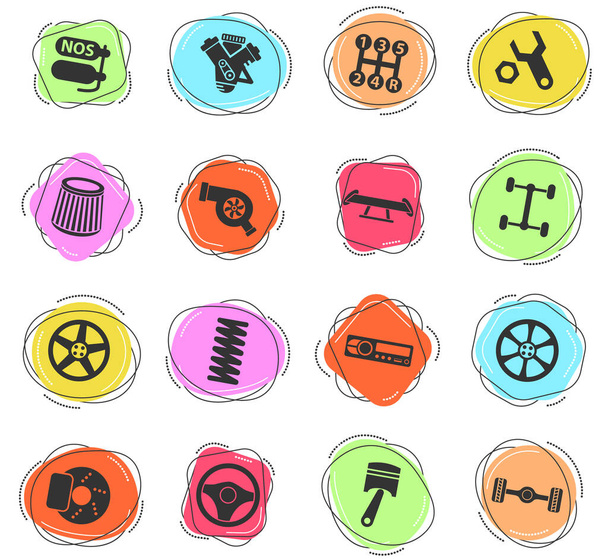 auto tuning vector icons for web and user interface design - Vector, Image