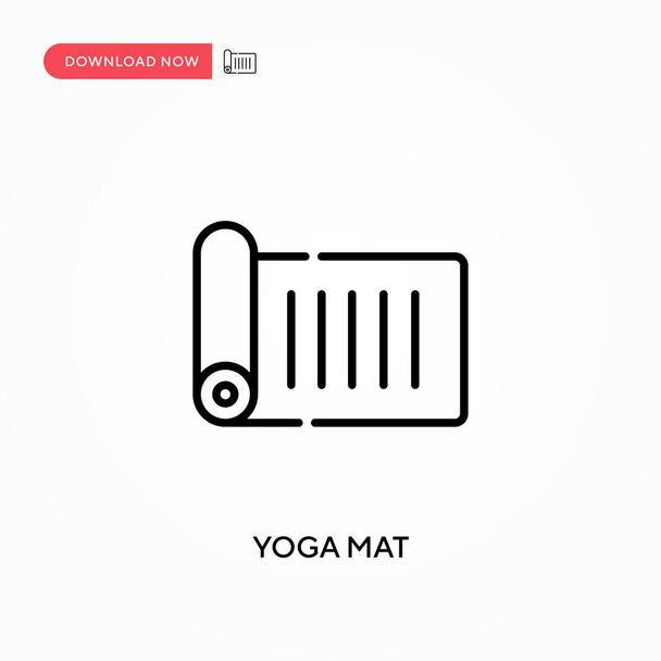 Yoga mat Semplice icona vettoriale. Moderna, semplice illustrazione vettoriale piatta per sito web o app mobile - Vettoriali, immagini