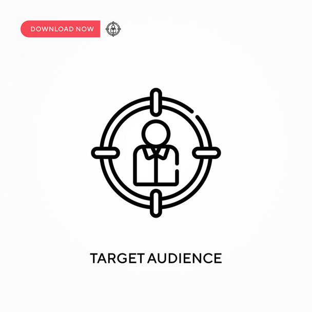 Target audience Simple vector icon. Modern, simple flat vector illustration for web site or mobile app - Vector, Image