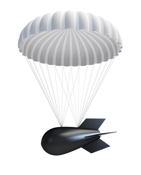 Bomba en el paracaídas
 - Foto, Imagen