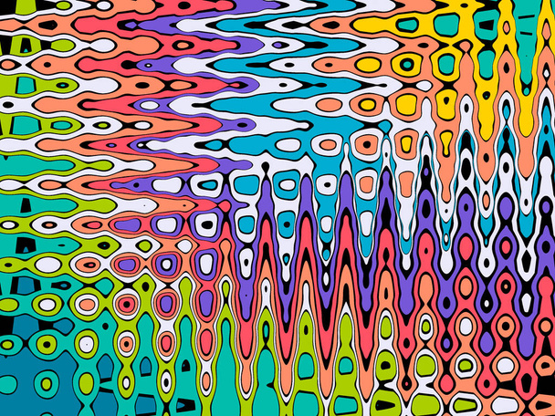 Абстрактный геометрический многоцветный рисунок - Фото, изображение
