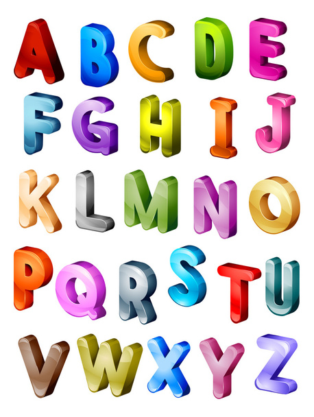 izometrik alfabesi - Fotoğraf, Görsel