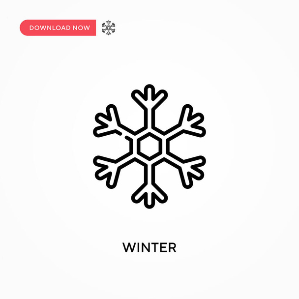 Winter Simple vector icon. Modern, simple flat vector illustration for web site or mobile app - Vector, Image
