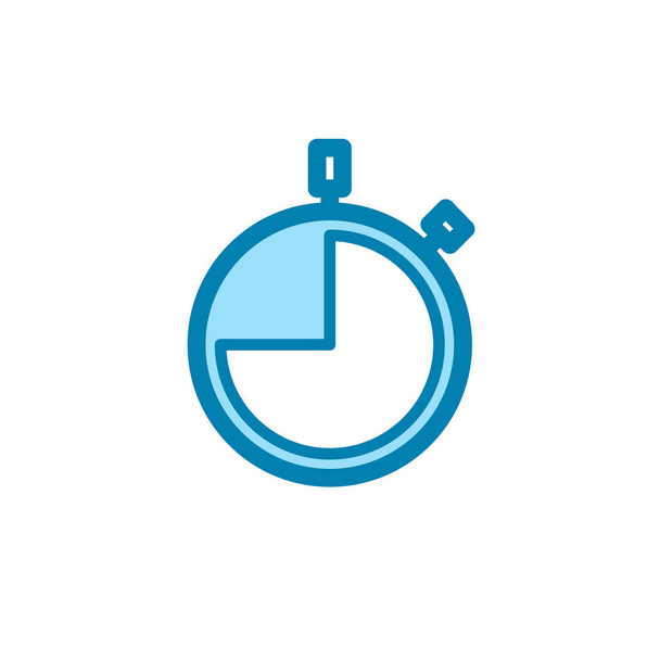 Illustration Graphique vectoriel de l'icône du chronomètre. Adapté à la vitesse, compte à rebours, intervalle, compteur, etc.. - Vecteur, image