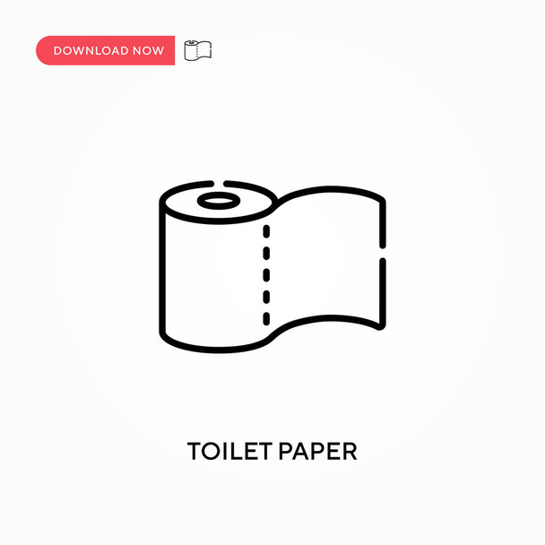 WC-paperi Yksinkertainen vektori kuvake. Moderni, yksinkertainen tasainen vektori kuva web-sivuston tai mobiilisovelluksen - Vektori, kuva