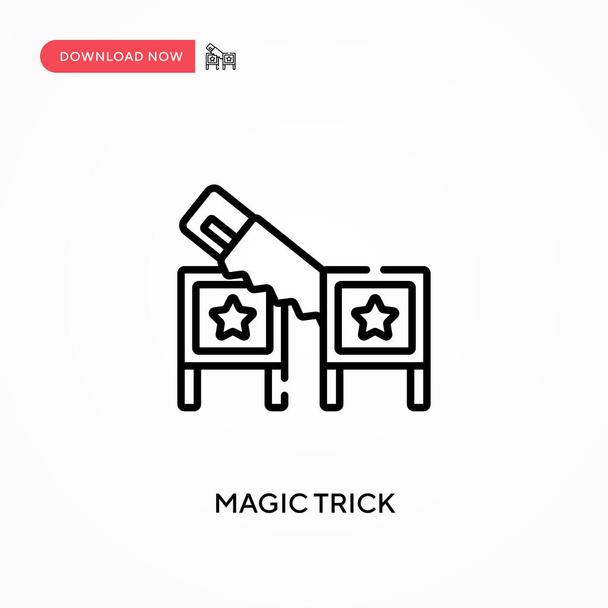 Truco de magia Icono de vector simple. Moderno, simple ilustración de vector plano para el sitio web o aplicación móvil - Vector, imagen