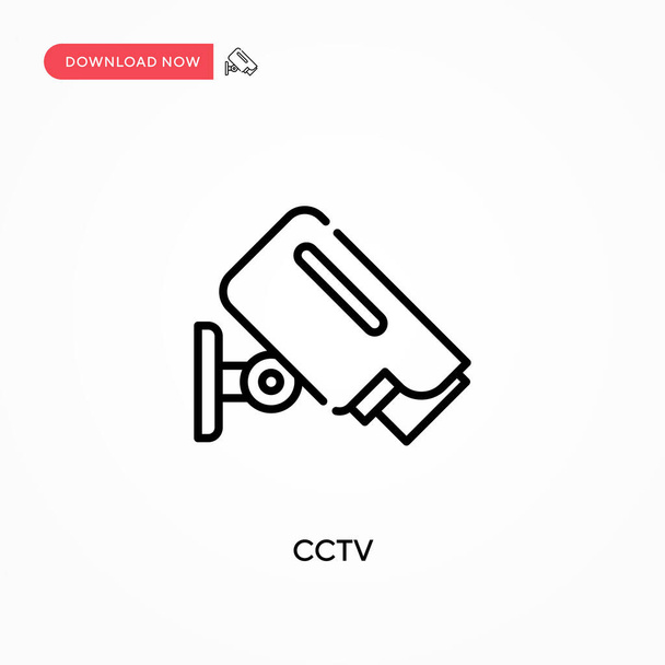 Cctv Ícone vetorial simples. ilustração vetorial plana moderna e simples para web site ou aplicativo móvel - Vetor, Imagem