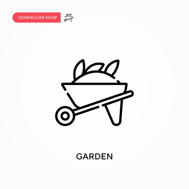 Garden Yksinkertainen vektori kuvake. Moderni, yksinkertainen tasainen vektori kuva web-sivuston tai mobiilisovelluksen - Vektori, kuva