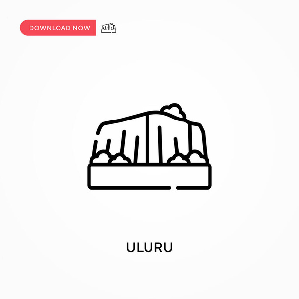 Uluru Yksinkertainen vektori kuvake. Moderni, yksinkertainen tasainen vektori kuva web-sivuston tai mobiilisovelluksen - Vektori, kuva