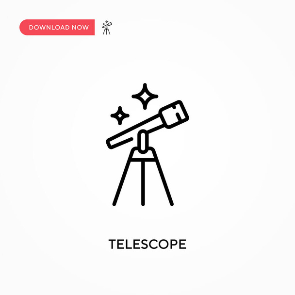 Telescope Simple vector icon. Modern, simple flat vector illustration for web site or mobile app - Vector, Image