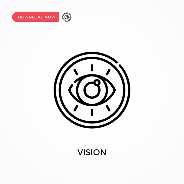 Vision Simple vector icon. Modern, simple flat vector illustration for web site or mobile app - Vector, Image