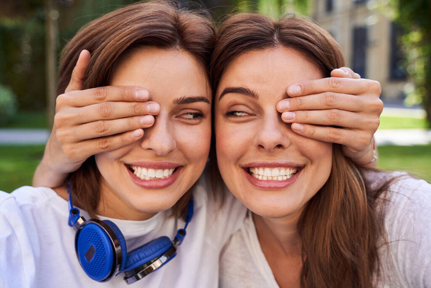 Sisters fooling around together - 写真・画像