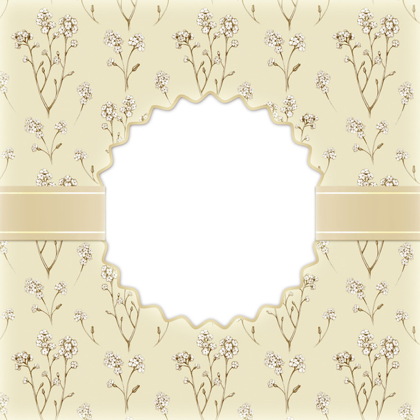 Artistic background with drawings of flowers. Perfect for invitations - Foto, imagen