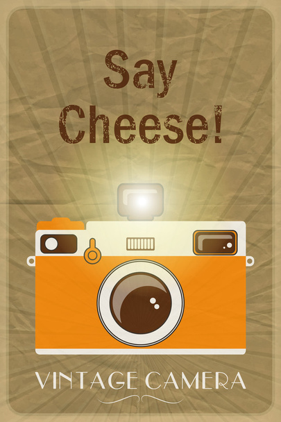 Say Cheese poster - Vector, Image