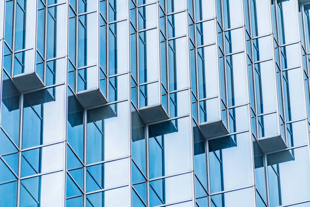 Detalles de la arquitectura Edificio moderno Fachada de vidrio Fondo empresarial - Foto, Imagen