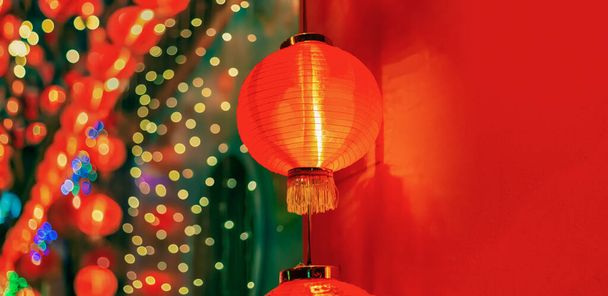 Linternas chinas de año nuevo en Chinatown. - Foto, imagen