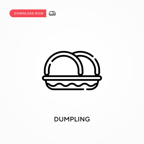 Dumpling Yksinkertainen vektori kuvake. Moderni, yksinkertainen tasainen vektori kuva web-sivuston tai mobiilisovelluksen - Vektori, kuva