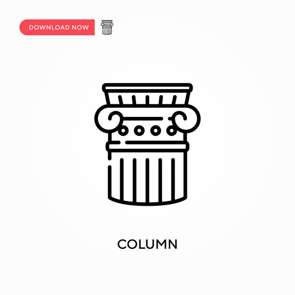 Column Simple vector icon. Modern, simple flat vector illustration for web site or mobile app - Vector, Image
