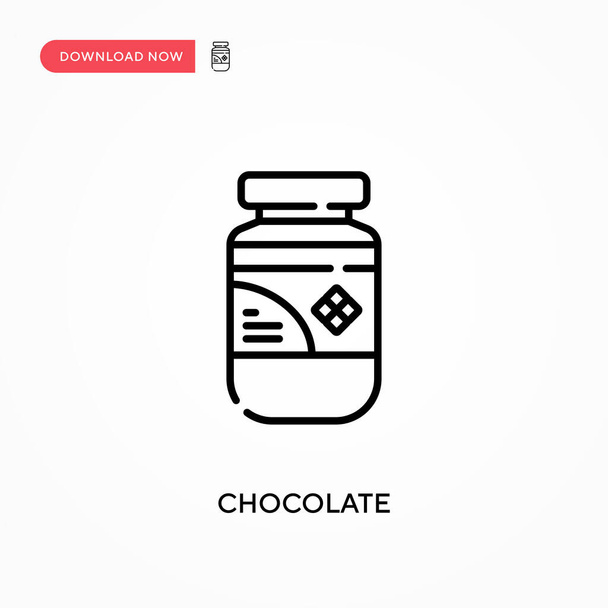 Cioccolato semplice icona vettoriale. Moderna, semplice illustrazione vettoriale piatta per sito web o app mobile - Vettoriali, immagini