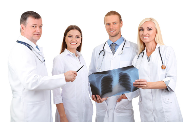 pracowników medycznych na białym tle - Zdjęcie, obraz