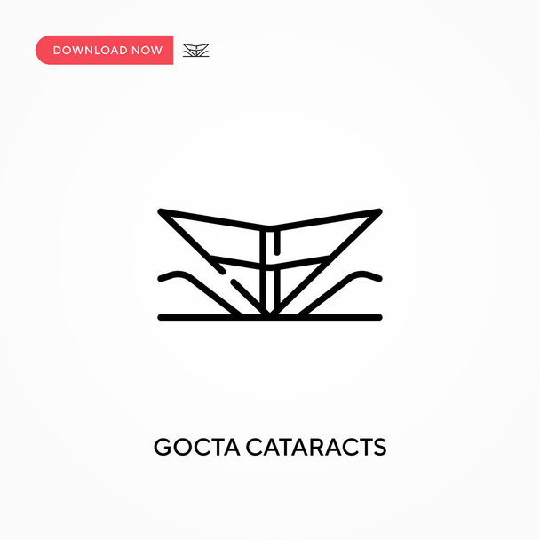 Gocta staar Eenvoudige vector icoon. Moderne, eenvoudige platte vectorillustratie voor website of mobiele app - Vector, afbeelding
