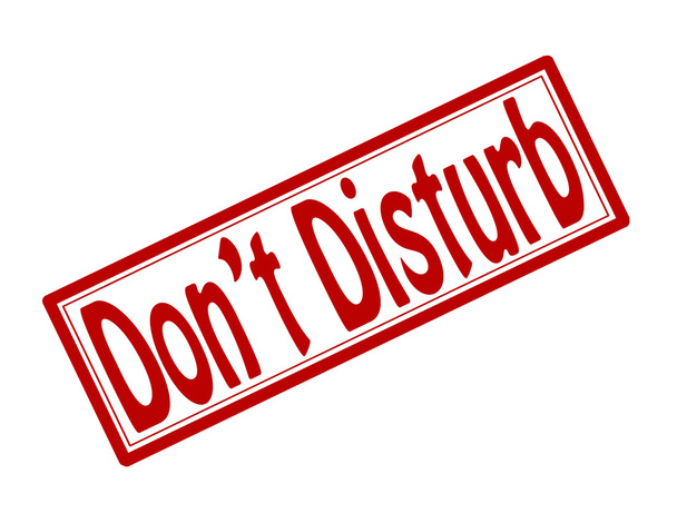 Don 't disturb
 - Вектор,изображение