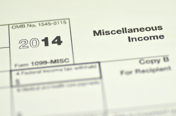 Closeup of us tax forms - Foto, Bild