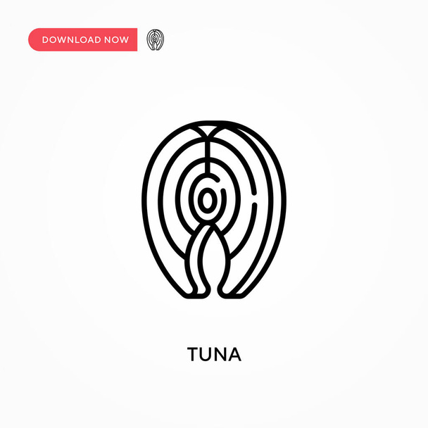 Tuna Simple vector icon. Modern, simple flat vector illustration for web site or mobile app - Vector, Image