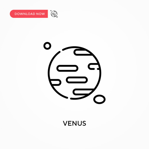Jednoduchá ikona vektoru Venuše. Moderní, jednoduchá plochá vektorová ilustrace pro webové stránky nebo mobilní aplikace - Vektor, obrázek