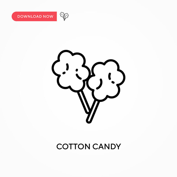 Algodón caramelo icono de vector simple. Moderno, simple ilustración de vector plano para el sitio web o aplicación móvil - Vector, Imagen
