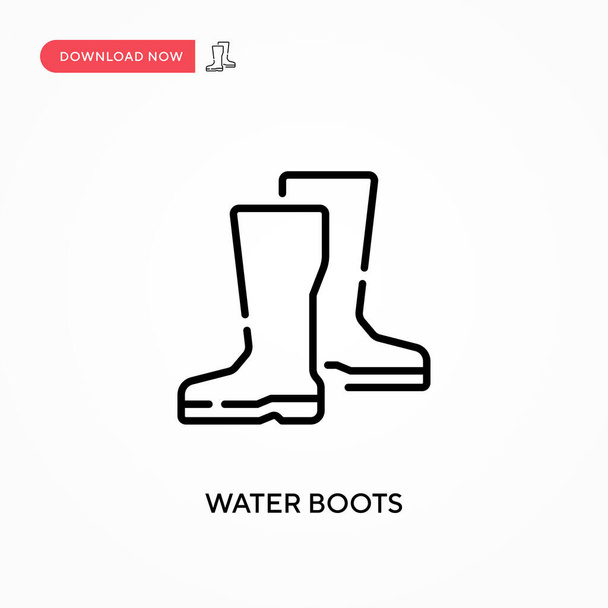Botas de agua Icono vector simple. Moderno, simple ilustración de vector plano para el sitio web o aplicación móvil - Vector, imagen