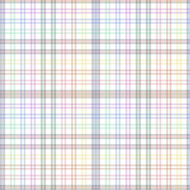 Patrón sin costura texturizado a cuadros Rainbow Glen adecuado para textiles y gráficos de moda - Vector, Imagen