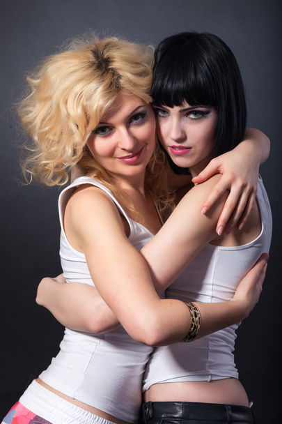 Two lesbians are hugging - Photo, image