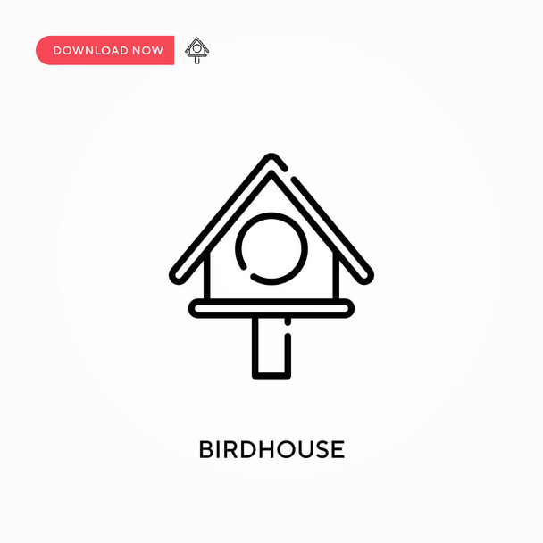 Birdhouse Ícone vetorial simples. ilustração vetorial plana moderna e simples para web site ou aplicativo móvel - Vetor, Imagem
