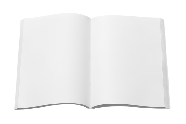 blank magazine or book on white background - Photo, Image